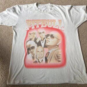 Pitbull Shirt Vintage Pitbull Bootleg Shirt Pitbull Hip Hop Shirt Rap Shirt